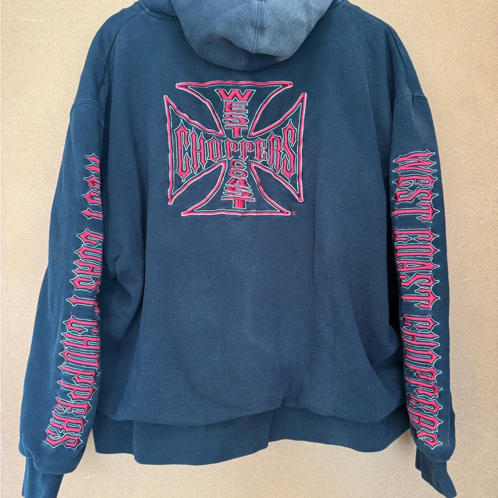 Embroidered West Coast Choppers Thermal Lined Hoodie